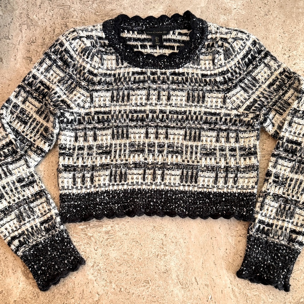 🍁50% Off Rdy 4 Fall HOUSE OF HARLOW 1960 Wool Blend Cropped Sweater